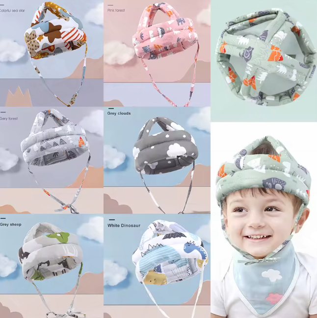 Casque de Sécurité pour Bébé – Protection de Tête Anti-Chute Ajustable
