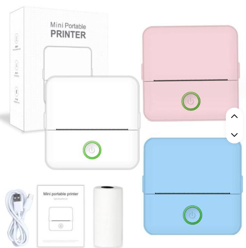 Mini Imprimante Thermique Portable Sans Fil – Imprimez vos étiquettes de marque, stickers, photos et mémos où que vous soyez !