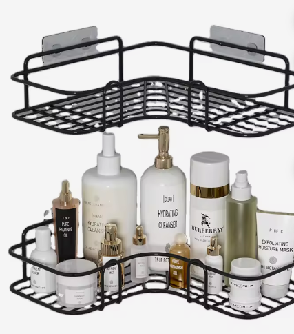 Support d'angle moderne pour toilettes, en acier inoxydable, pour rangement sous lavabo de salle de bain