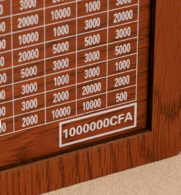 Tirelire Personnalisée en Bois pour FCFA – Boîte à Économies Élégante, Cadeau et Décoration Maison